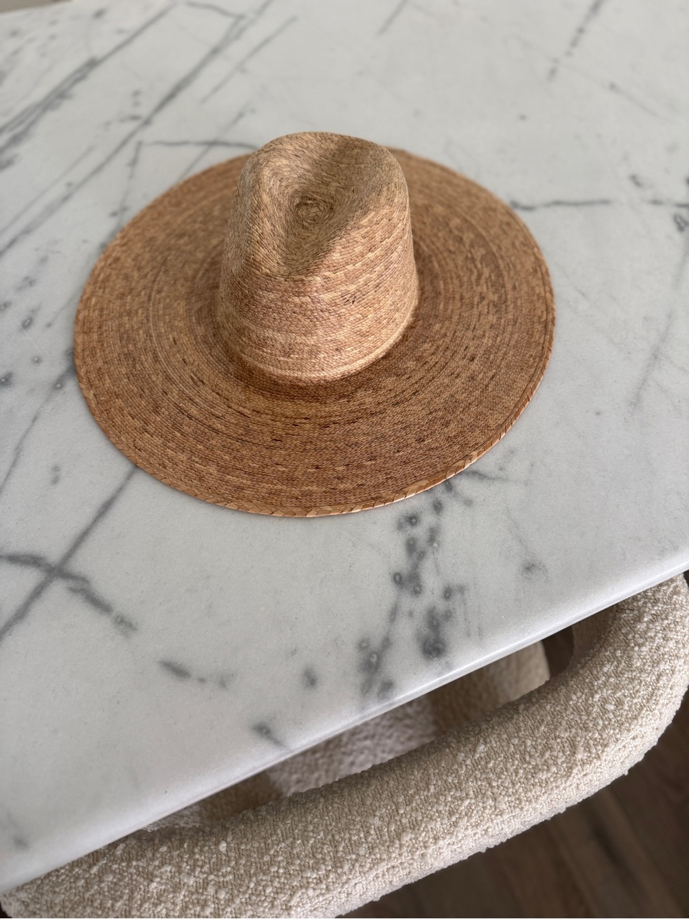 Lack Of Color Wide-Brim Straw Hat - Natural Tan - Picture 3 of 3